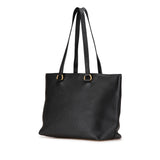 Vitello Phenix Canapa Logo Tote Black - Lab Luxury Resale