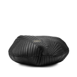 Leather Braided Stitch Hobo Black - Lab Luxury Resale