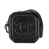 CC Quilted Lambskin Octagon Camera Case Black - Lab Luxury Resale