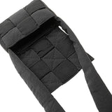 Candy Nylon Intrecciato Padded Tech Cassette Crossbody Black - Lab Luxury Resale