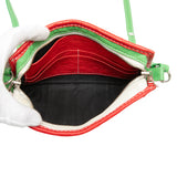 Lambskin Bazar Crossbody Green - Lab Luxury Resale