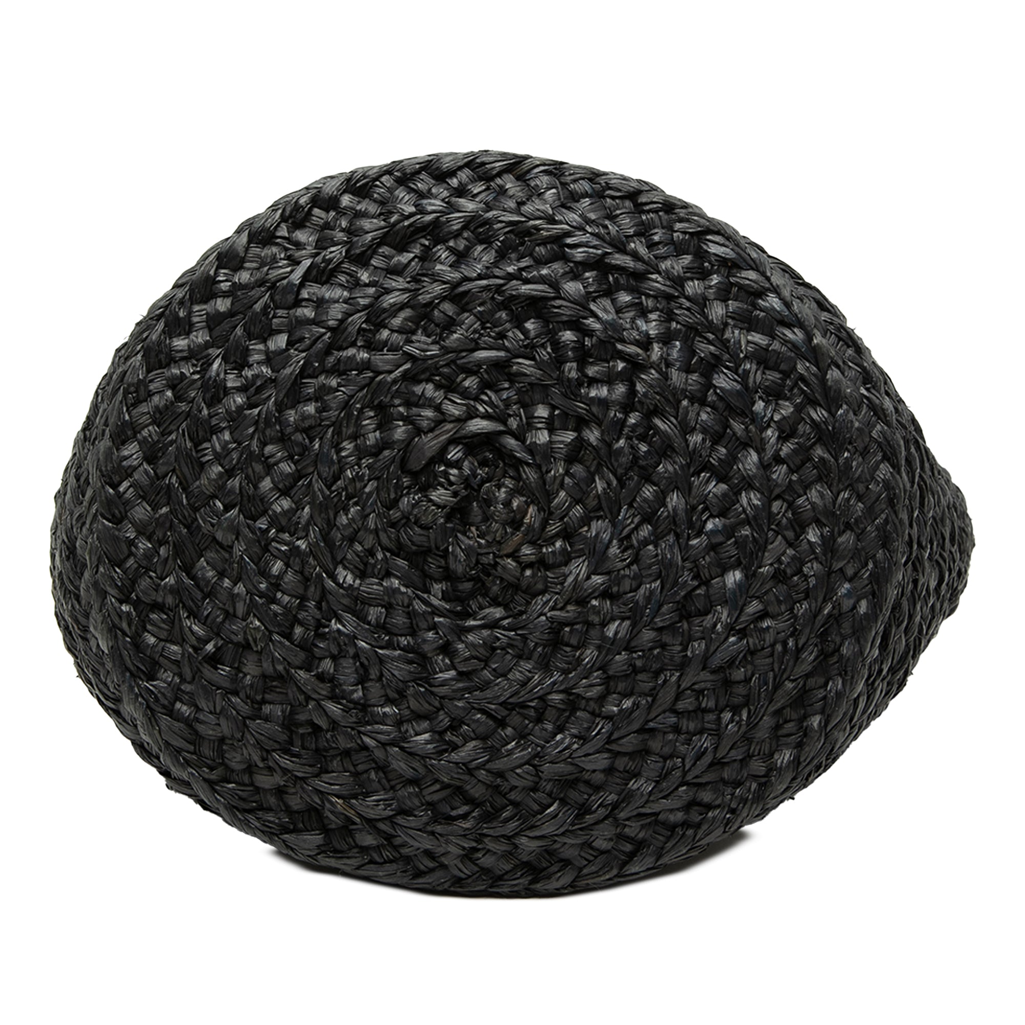 Small Raffia Panier Tote Black - Lab Luxury Resale