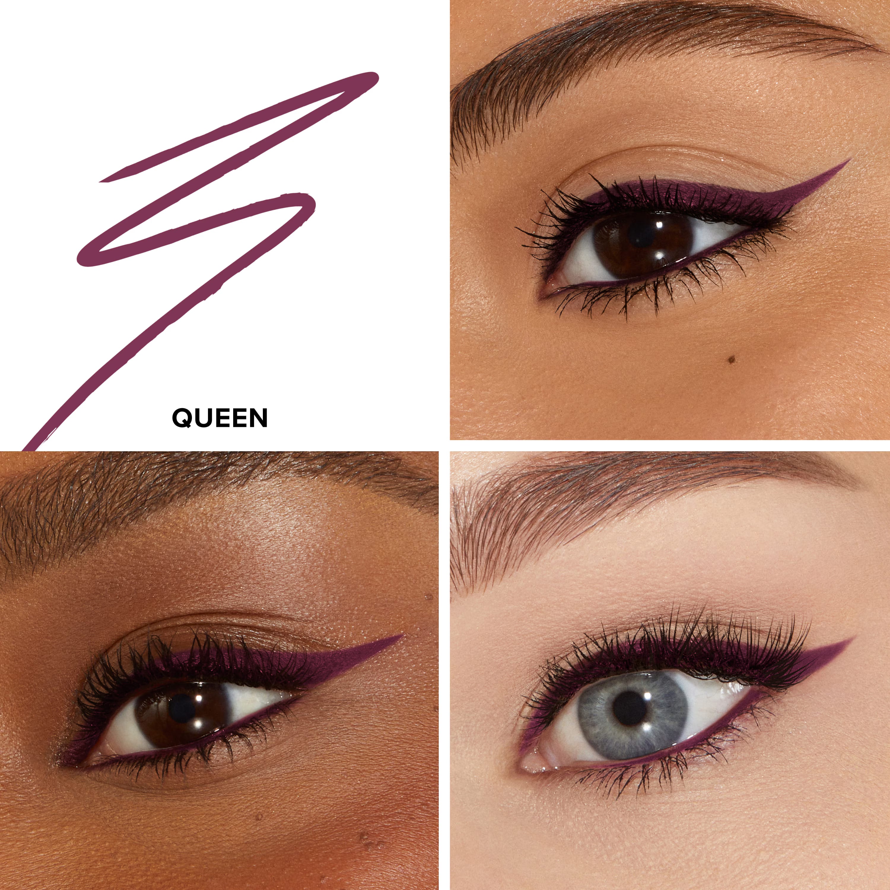 Too Faced Killer Liner in Killer Queen, a new in box eye makeup pencil with sleek black packaging and sharp tip.