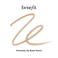 Benefit Cosmetics Precisely, My Brow Pencil waterproof eyebrow definer swatch in various shades showing pencil tip and color payoff.