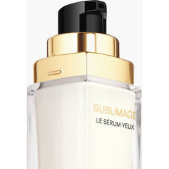 Chanel Sublimage Le Sérum Yeux Ultimate Eye Serum in 15ml bottle, shown in sleek packaging, for nourishing eye skin care.