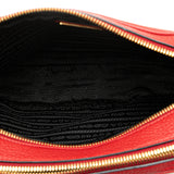 Vitello Phenix Double Zip Camera Bag Red - Lab Luxury Resale