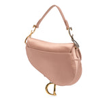 Mini Satin Crystal Embellished Saddle Bag Pink - Lab Luxury Resale