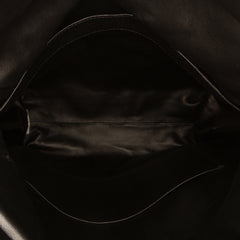 Small Nappa Intrecciato Fold Over Flap Crossbody Black - Lab Luxury Resale