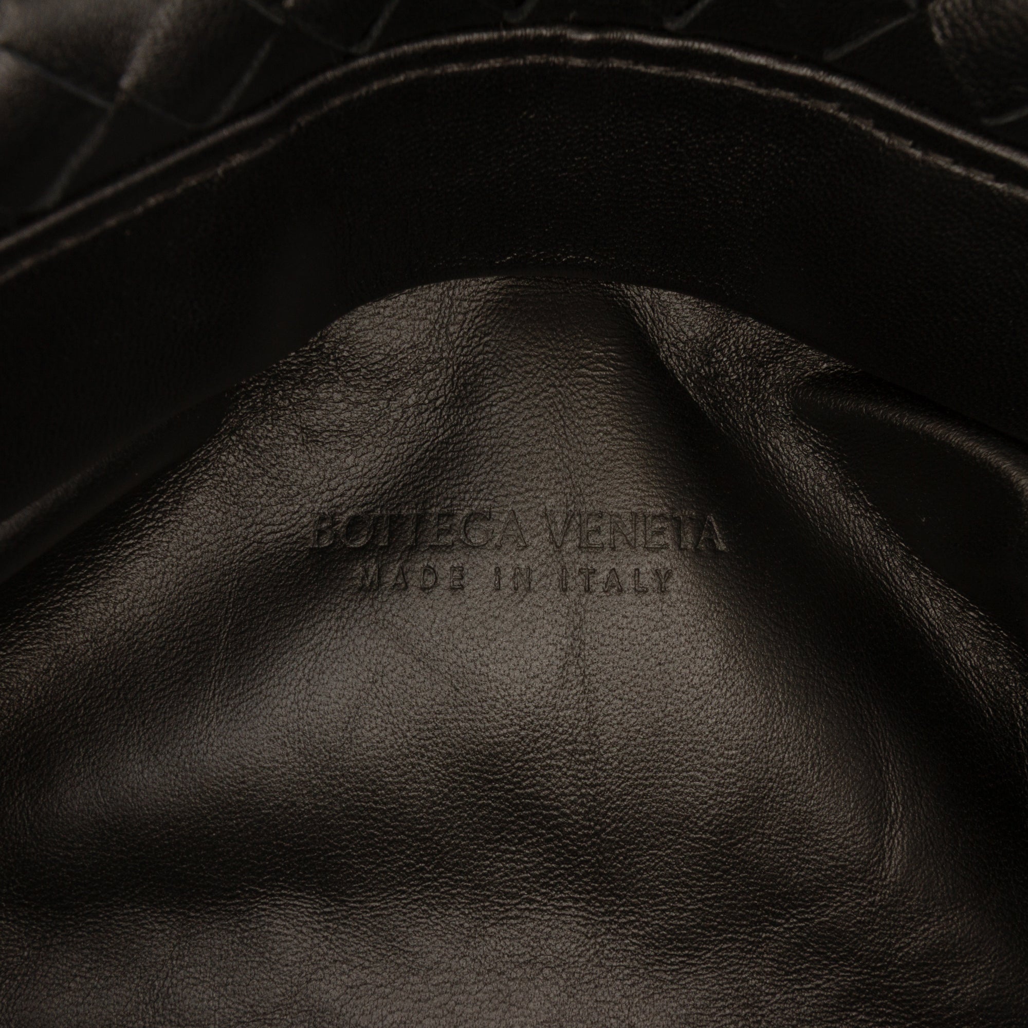 Small Nappa Intrecciato Fold Over Flap Crossbody Black - Lab Luxury Resale