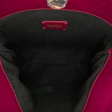 Mini Croc-Embossed Chain Bucket Bag Purple - Lab Luxury Resale