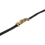 Nylon Grosgrain Ribbon JAdior Choker Necklace Black - Lab Luxury Resale