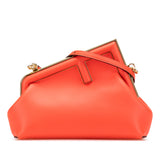 Small Nappa Fendi First Crossbody Orange - Lab Luxury Resale