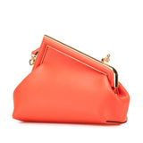 Small Nappa Fendi First Crossbody Orange - Lab Luxury Resale