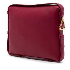 Calfskin Cradle Shoulder Bag Red - Lab Luxury Resale
