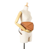 Leather Puzzle Clutch Brown - Lab Luxury Resale