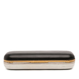 Bicolor Leather Twin Long Skull Clutch Black - Lab Luxury Resale
