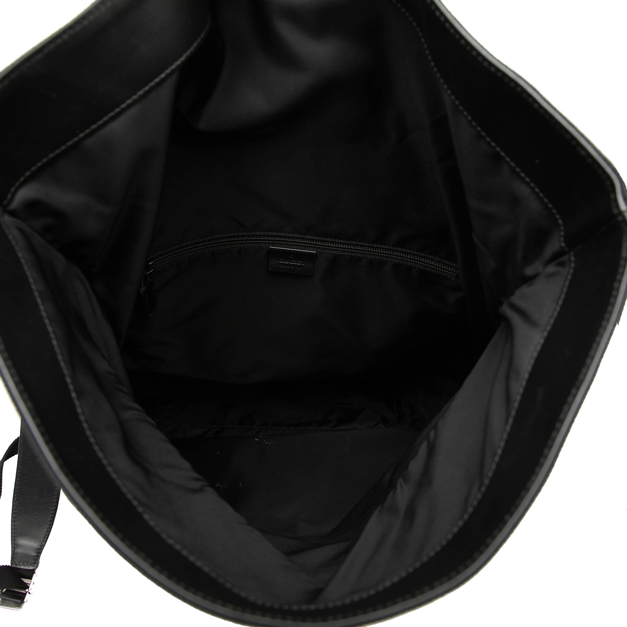 Canvas Techno Web Fold Over Backpack Black - Lab Luxury Resale