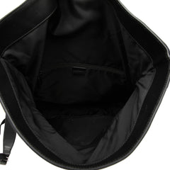 Canvas Techno Web Fold Over Backpack Black - Lab Luxury Resale