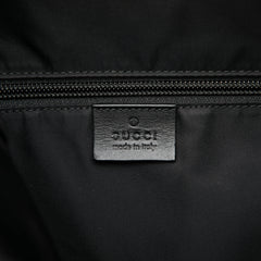 Canvas Techno Web Fold Over Backpack Black - Lab Luxury Resale