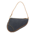 Mini Denim Saddle Pochette Blue - Lab Luxury Resale