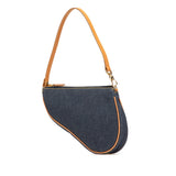 Mini Denim Saddle Pochette Blue - Lab Luxury Resale