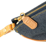 Mini Denim Saddle Pochette Blue - Lab Luxury Resale
