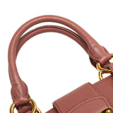 Goatskin Madras Leather Satchel Pink - Lab Luxury Resale