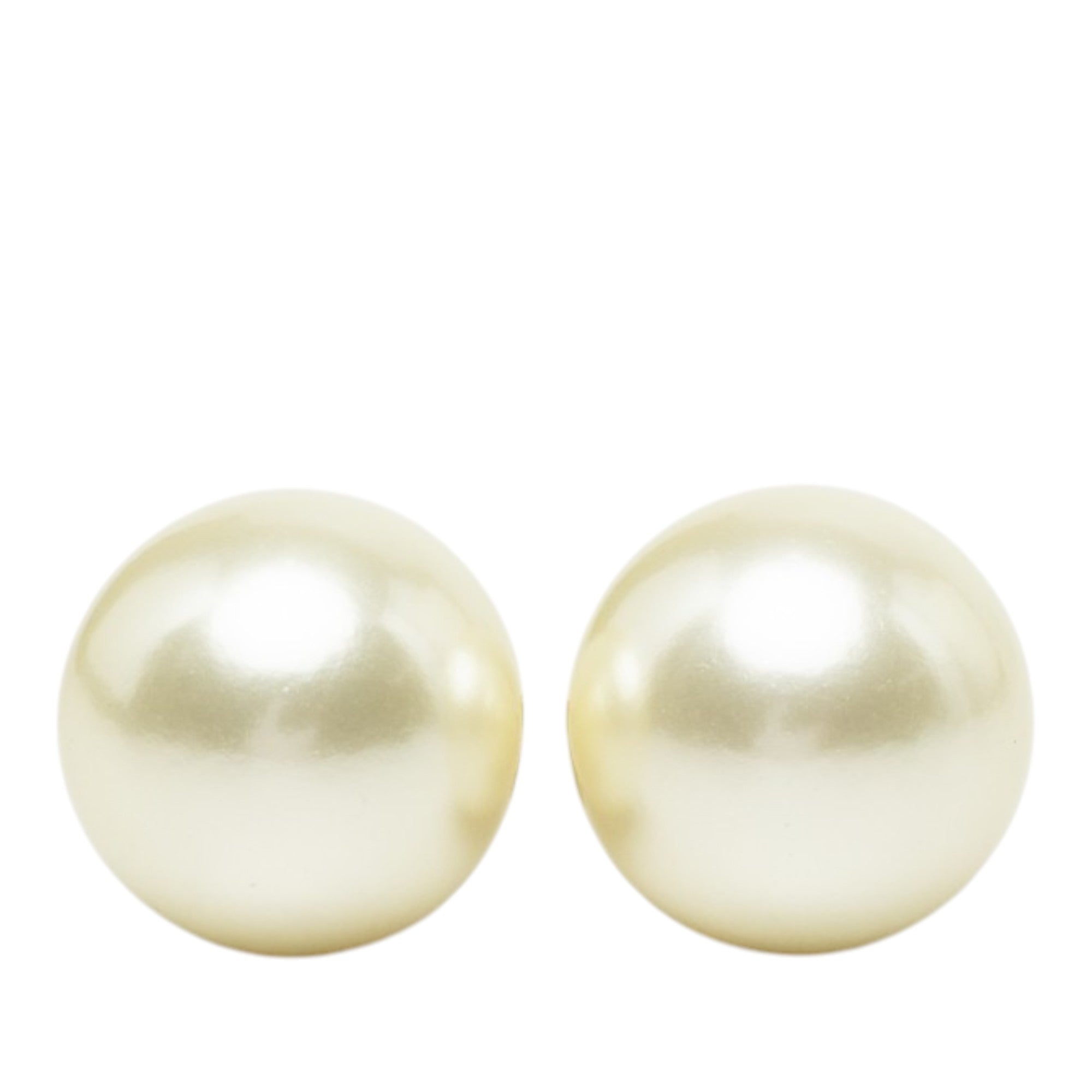 Gold Plated Faux Pearl Star Tribales Push Back Earrings Gold - Lab Luxury Resale