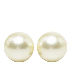 Gold Plated Faux Pearl Star Tribales Push Back Earrings Gold - Lab Luxury Resale