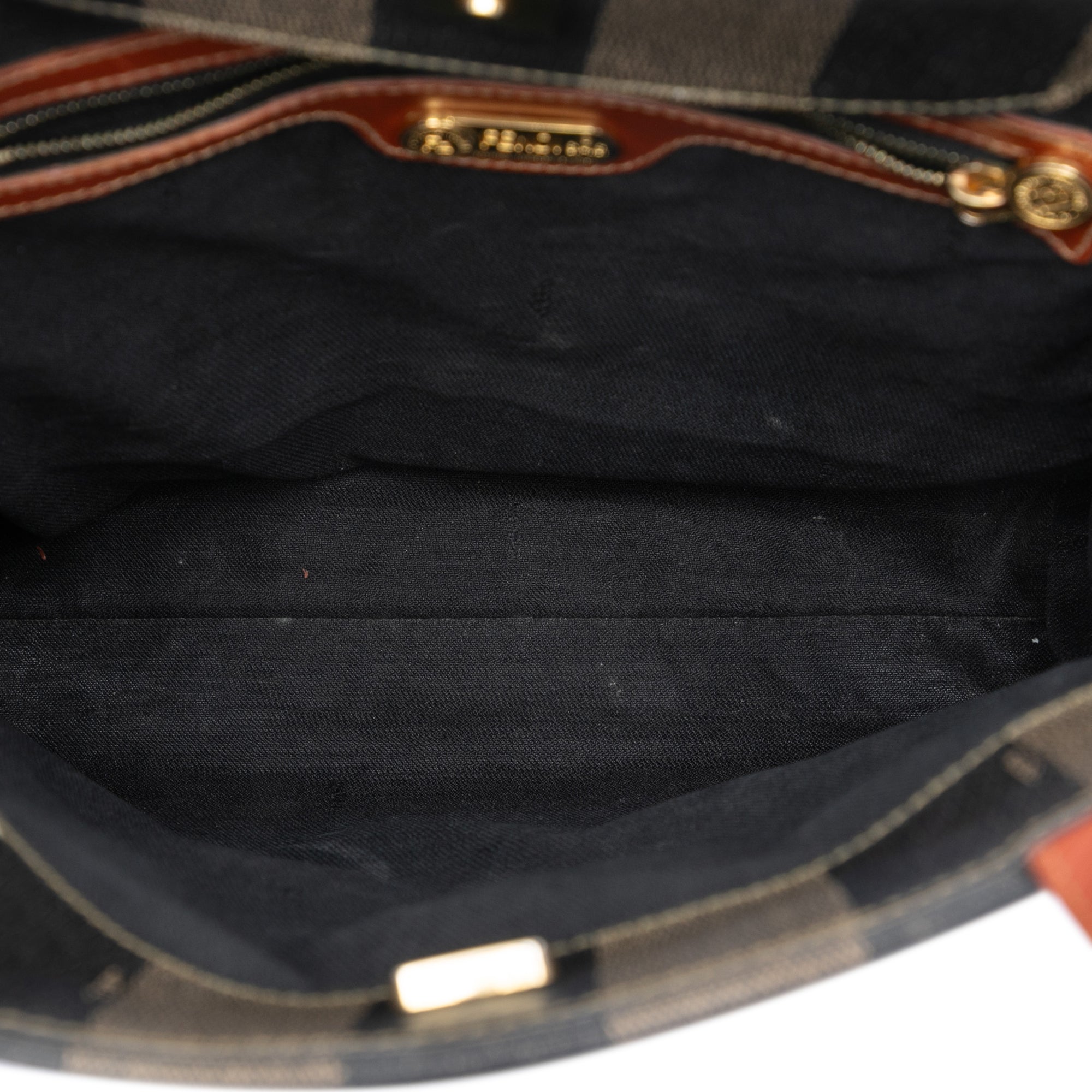 Pequin Coated Canvas FF Convertible Backpack Brown - Lab Luxury Resale