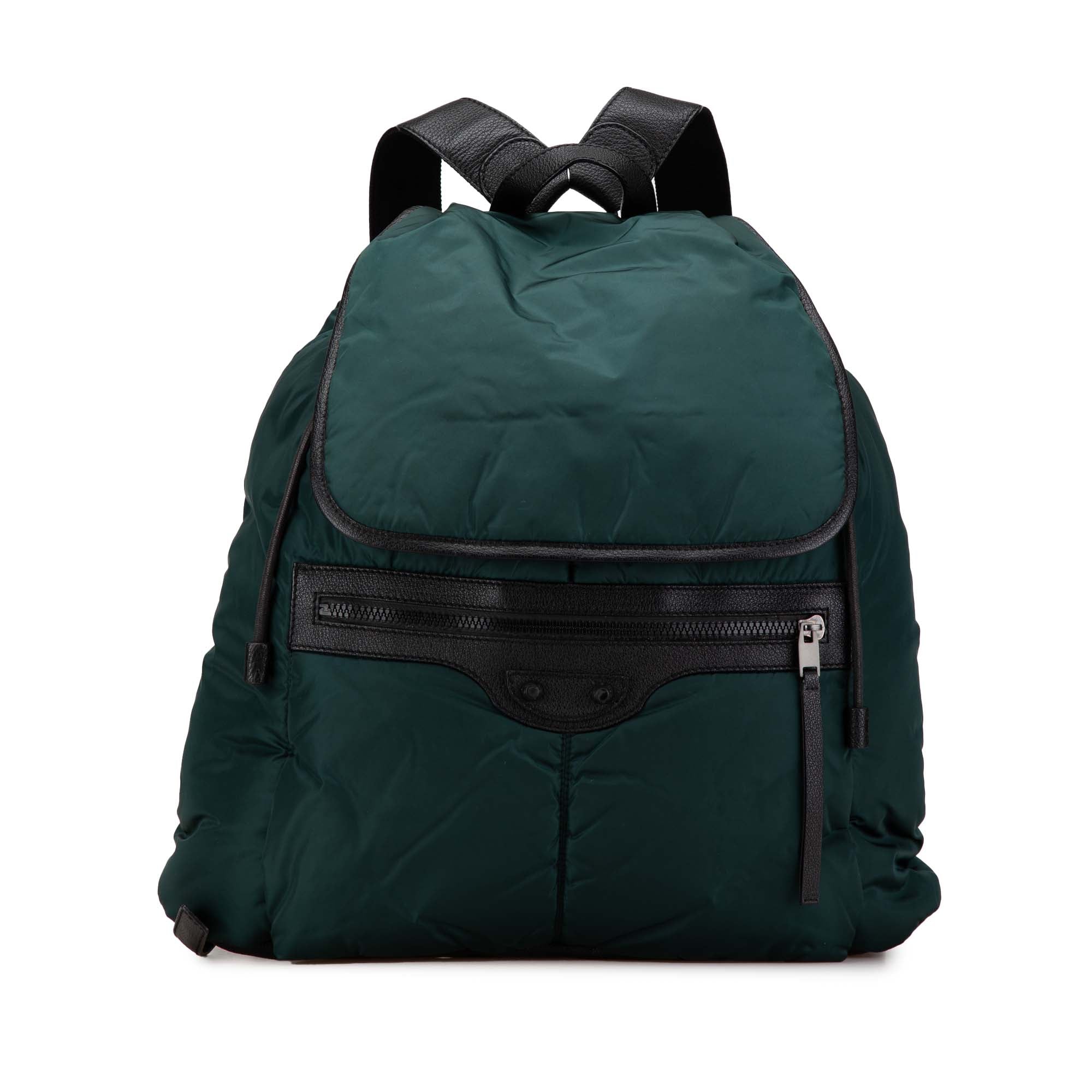 Nylon Motocross Classic Traveler Backpack Green - Lab Luxury Resale