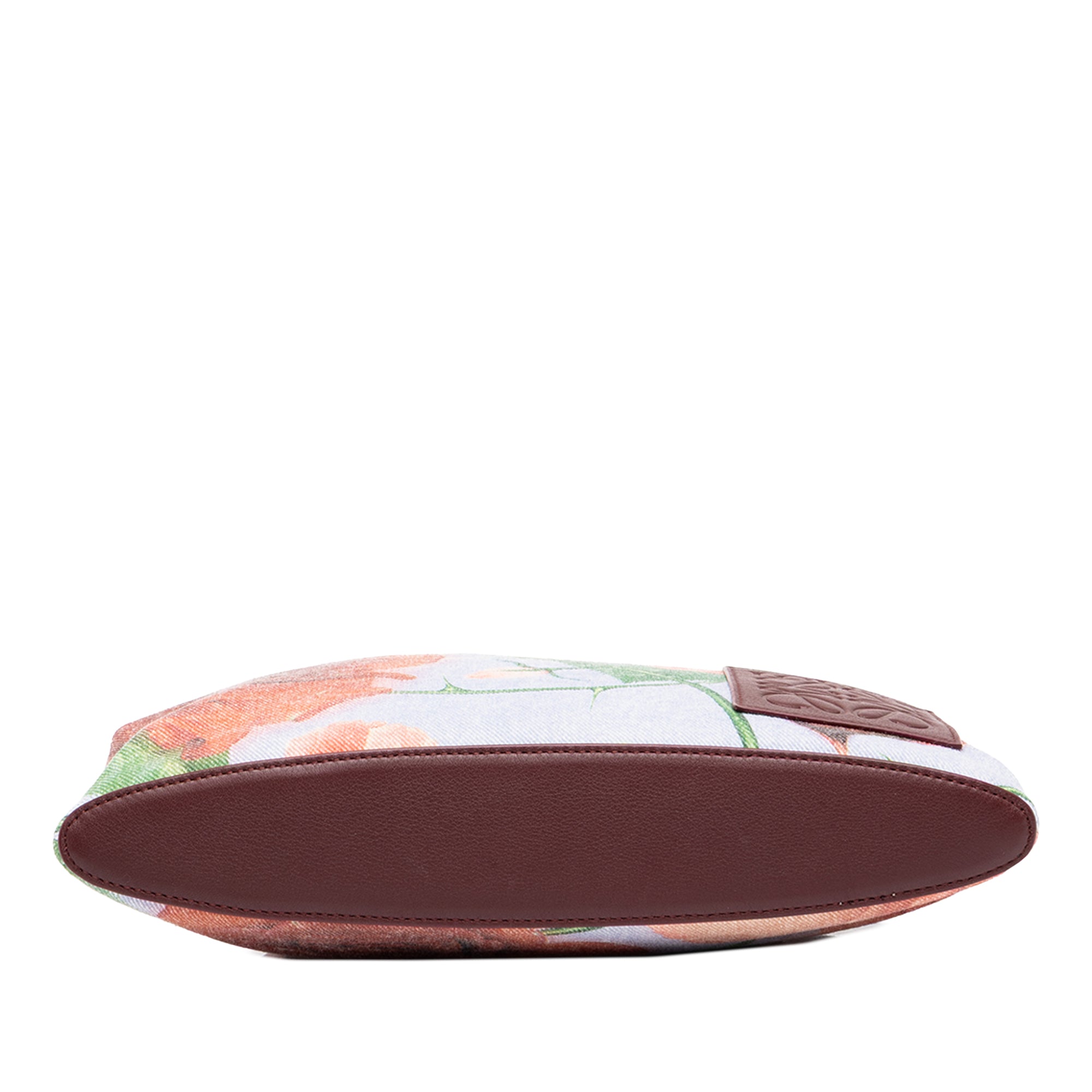Paulas Ibiza Canvas Rose Print Clutch Blue - Lab Luxury Resale