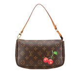 Takashi Murakami Monogram Cherry Pochette Accessoires Brown - Lab Luxury Resale