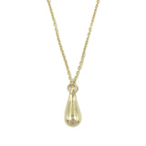 18K Yellow Gold Elsa Peretti Teardrop Pendant Necklace Gold - Lab Luxury Resale