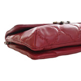 CC Quilted Calfskin Double Stitch Hamptons Flap Red - Lab Luxury Resale