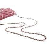 CC Quilted Calfskin Double Stitch Hamptons Flap Red - Lab Luxury Resale
