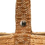 Woven Straw Saxo MM Brown - Lab Luxury Resale