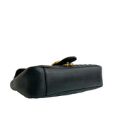 Medium GG Marmont Matelasse Leather Shoulder Bag Black - Lab Luxury Resale
