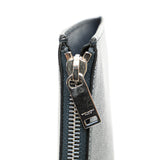 Grain De Poudre Zip Clutch Blue - Lab Luxury Resale