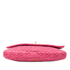 Matelasse Nappa Crystal Chain Satchel Pink - Lab Luxury Resale