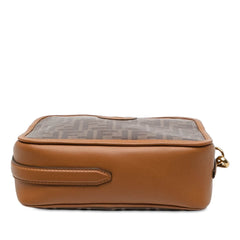 Glazed Fabric Vitello Century FF 1974 Camera Bag Brown - Lab Luxury Resale