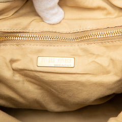 Laser Cut Suede Bamboo Top Handle Bag Brown - Lab Luxury Resale