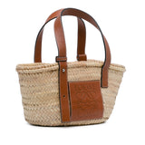 Small Raffia Basket Tote Brown - Lab Luxury Resale