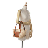 LOEWE Small Raffia Basket Tote Brown