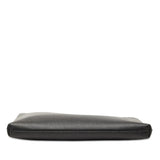 Grained Calfskin Logo Cash Pouch Black - Lab Luxury Resale