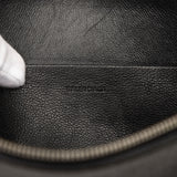 Grained Calfskin Logo Cash Pouch Black - Lab Luxury Resale