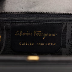 Leather Gancini Top Handle Bag Black - Lab Luxury Resale