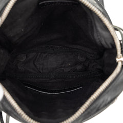 Lambskin Motocross Le Cagole Messenger Bag Black - Lab Luxury Resale
