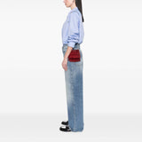 Burberry Mini Suede Fringe Bucket Bag