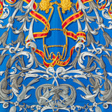 Le Mors A La Conetable Silk Scarf Blue - Lab Luxury Resale